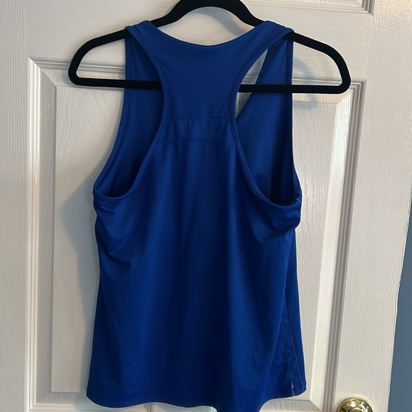 Lucky in Love racerback tank top. Size XL in blue. Built in bra. - Picture 2 of 2
